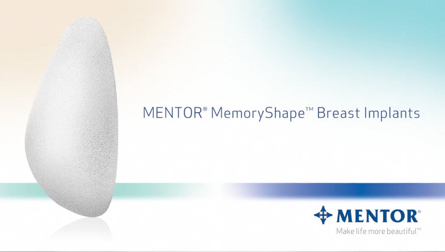 Mentor Memory Shape Breast Implant